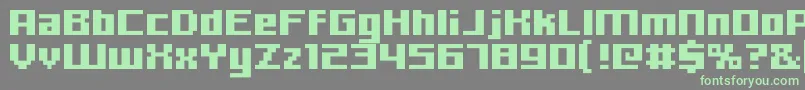 More about Hooge0665 Font Hooge0665 Font – Green Fonts on Gray Background