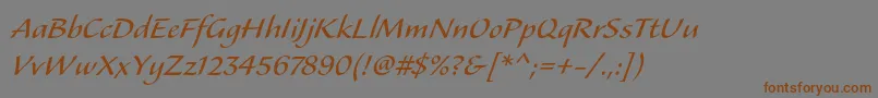 Подробнее о шрифте Alexastd Шрифт Alexastd – коричневые шрифты на сером фоне