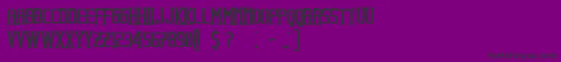 BeholderBold Font – Black Fonts on Purple Background