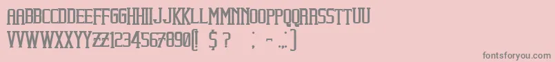 BeholderBold Font – Gray Fonts on Pink Background