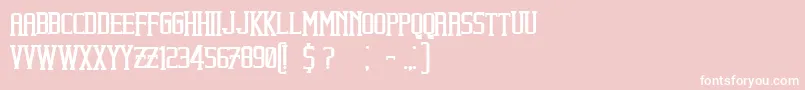 BeholderBold Font – White Fonts on Pink Background