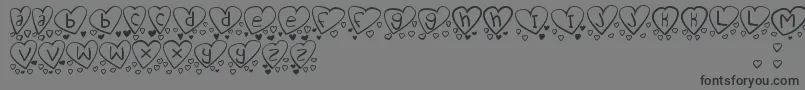 LoveYouTooTfb Font – Black Fonts on Gray Background