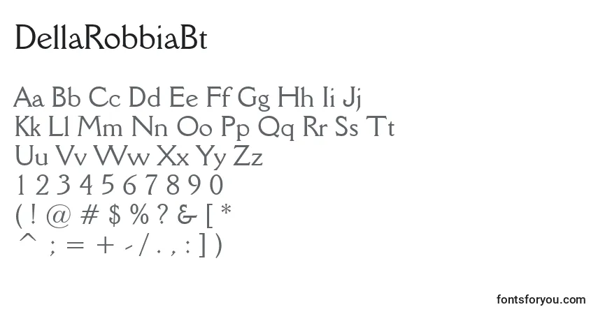 DellaRobbiaBt-fontti – aakkoset, numerot, erikoismerkit