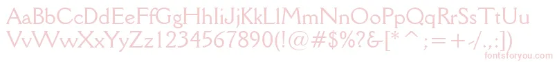 DellaRobbiaBt Font – Pink Fonts on White Background