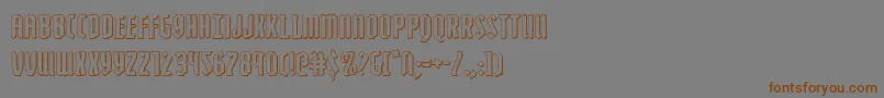 fuente Zollern3D – Fuentes Marrones Sobre Fondo Gris