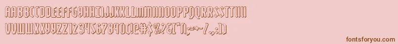 fuente Zollern3D – Fuentes Marrones Sobre Fondo Rosa