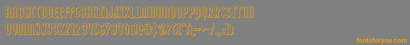 fuente Zollern3D – Fuentes Naranjas Sobre Fondo Gris