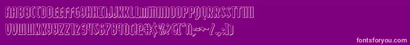 fuente Zollern3D – Fuentes Rosadas Sobre Fondo Morado