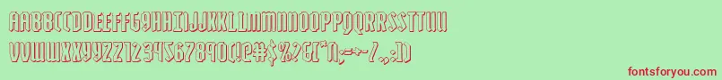 fuente Zollern3D – Fuentes Rojas Sobre Fondo Verde