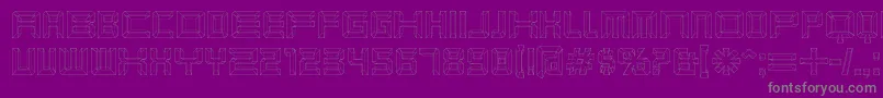 Karnivbl Font – Gray Fonts on Purple Background