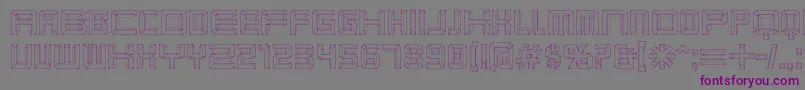 Karnivbl Font – Purple Fonts on Gray Background