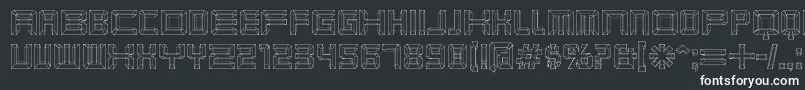 Шрифт Karnivbl – белые шрифты