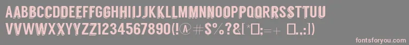Langdon Font – Pink Fonts on Gray Background