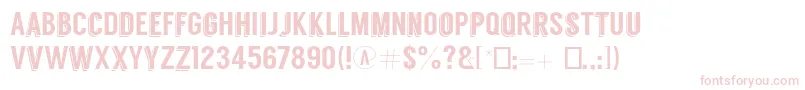 Langdon Font – Pink Fonts on White Background