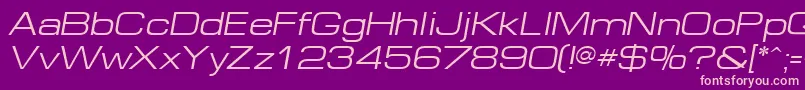 EurEO Font – Pink Fonts on Purple Background