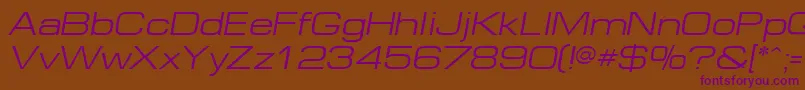 EurEO Font – Purple Fonts on Brown Background