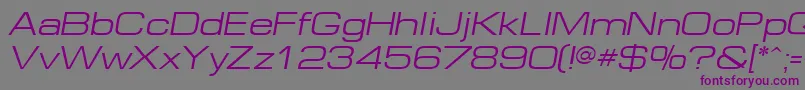 EurEO Font – Purple Fonts on Gray Background