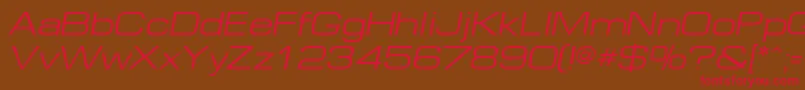 EurEO Font – Red Fonts on Brown Background