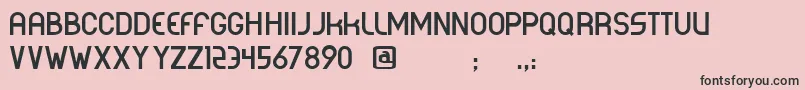 Corporea Font – Black Fonts on Pink Background