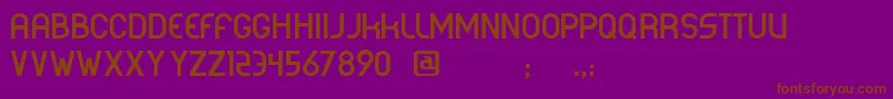 Corporea Font – Brown Fonts on Purple Background