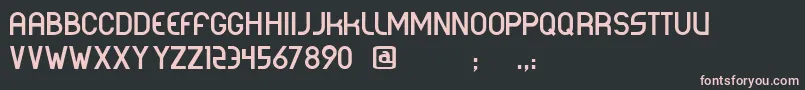 Corporea Font – Pink Fonts on Black Background