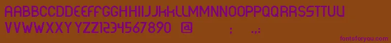 Шрифт Corporea – фиолетовые шрифты на коричневом фоне