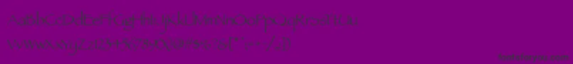 ParchmentMf Font – Black Fonts on Purple Background