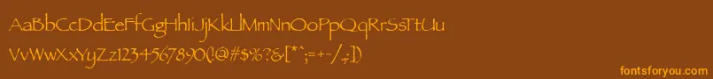 More about ParchmentMf Font ParchmentMf Font – Orange Fonts on Brown Background