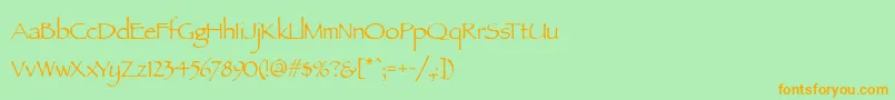More about ParchmentMf Font ParchmentMf Font – Orange Fonts on Green Background