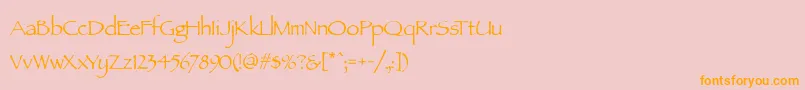 Подробнее о шрифте ParchmentMf Шрифт ParchmentMf – оранжевые шрифты на розовом фоне
