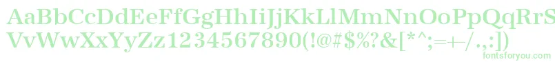 Urwantiquatmed Font – Green Fonts on White Background