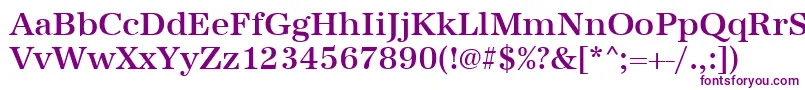 Шрифт Urwantiquatmed – фиолетовые шрифты