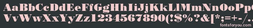 StandardPosterRegular Font – Pink Fonts on Black Background
