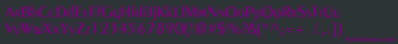 Pentademic Font – Purple Fonts on Black Background
