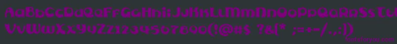Subelair Font – Purple Fonts on Black Background