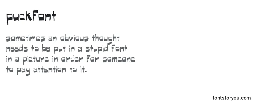 Puckfont Font
