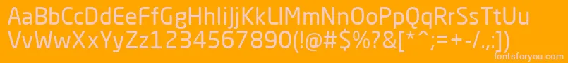Шрифт NeoSansPro – розовые шрифты на оранжевом фоне