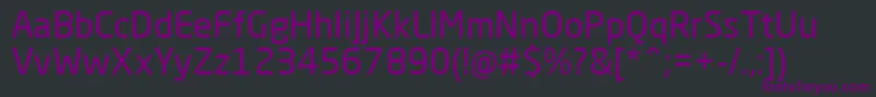 Шрифт NeoSansPro – фиолетовые шрифты на чёрном фоне