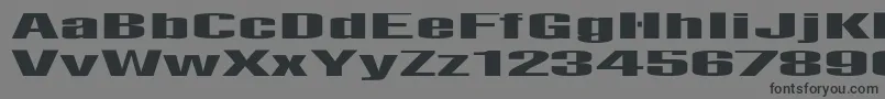 AbensLied-fontti – mustat fontit harmaalla taustalla