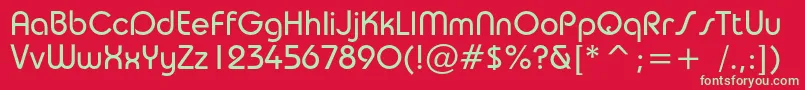 Taurusbookc Font – Green Fonts on Red Background