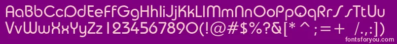 Taurusbookc Font – Pink Fonts on Purple Background