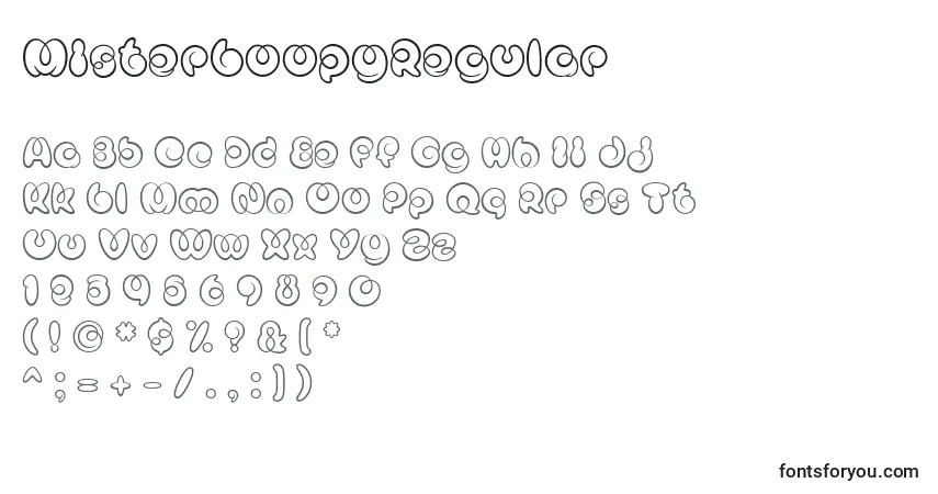 MisterLoopyRegular Font – alphabet, numbers, special characters