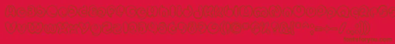 MisterLoopyRegular Font – Brown Fonts on Red Background