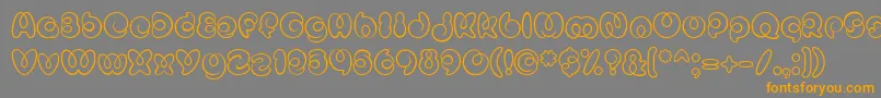 MisterLoopyRegular Font – Orange Fonts on Gray Background