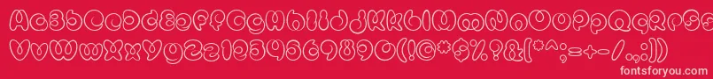 MisterLoopyRegular Font – Pink Fonts on Red Background