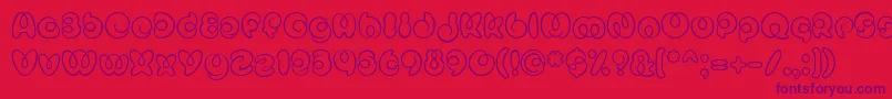 MisterLoopyRegular Font – Purple Fonts on Red Background