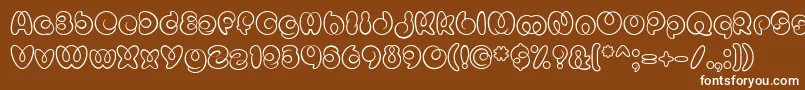 MisterLoopyRegular Font – White Fonts on Brown Background