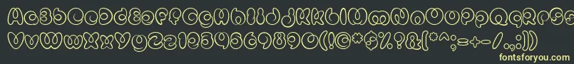 MisterLoopyRegular Font – Yellow Fonts on Black Background