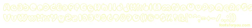 MisterLoopyRegular Font – Yellow Fonts on White Background