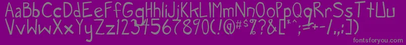 MangaSpeak Font – Gray Fonts on Purple Background